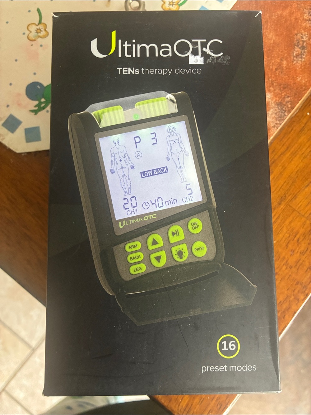 Ultima over the counter Tens therapy device